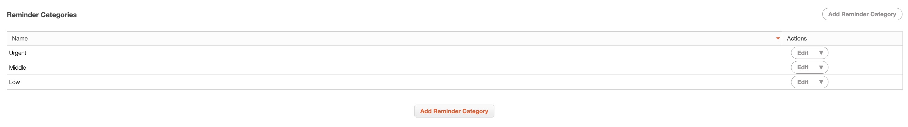 Reminder Settings