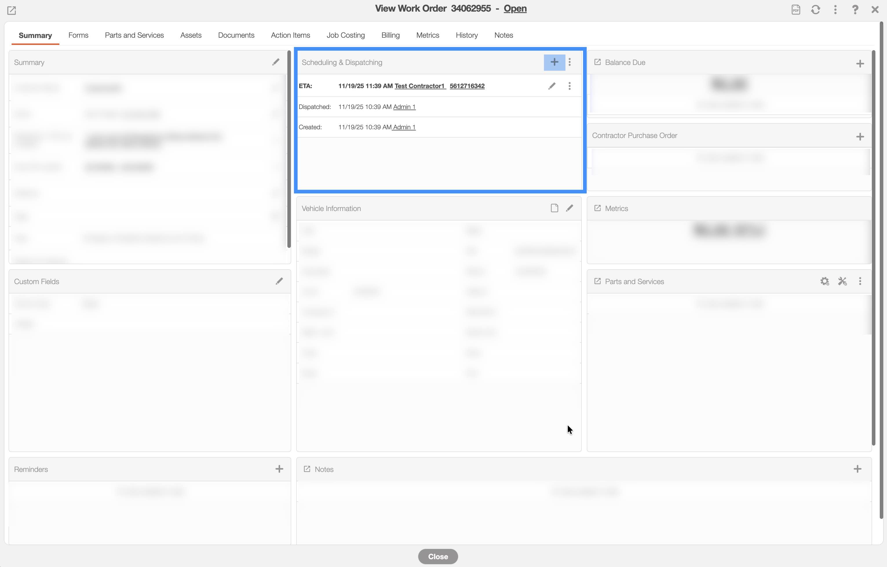 Work Order Types